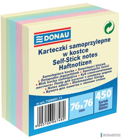 Bl.sam.76*76/450ka.mix 7589001 DONAU pastel