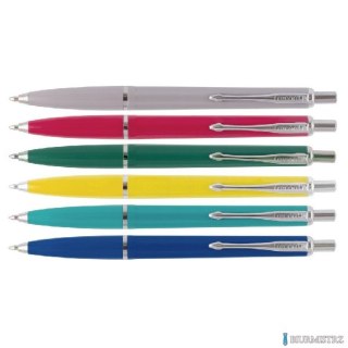 Długopis automatyczny RECORD, wielkopojemny, niebieski, MIX kolor obudowy, typ ZENITH, 110071