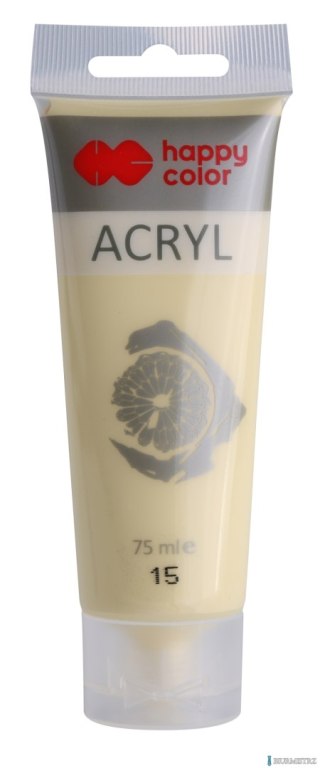 Farba akrylowa 75ml, jasnożółty limonkowy, Happy Color HA 7370 0075-15