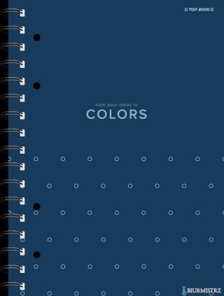 Kołozeszyt TOPCOLORS 2SPI A4 100K 70G kratka niebieskibieski 400169230 Top 2000