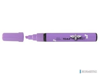 Marker akrylowy, fibrowa końcówka ścięta 2-5mm, fioletowy TO-400 Toma