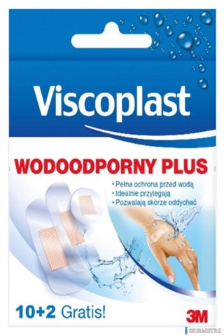 Plaster wodoodporny VISCOPLAST Plus, 10szt.+2szt.GRATIS