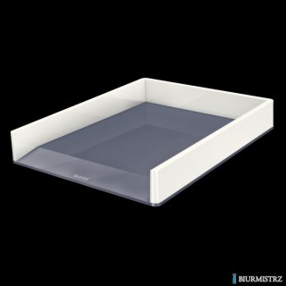 Półka na dokumenty LEITZ WOW dwukolorowa biała 53611001