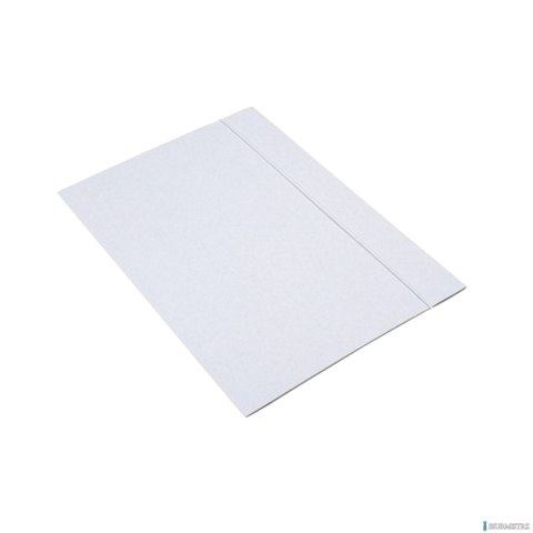 Teczka A4+ z gumką biała INTERDRUK TEGUFB 300g