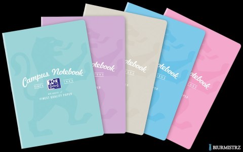 Zeszyt OXFORD CAMPUS A4 60k 90g pastel kratka z marginesem 400160108