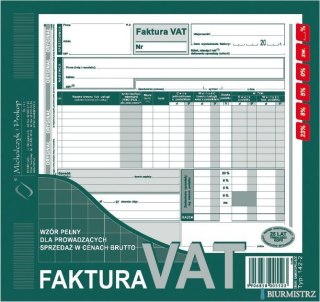 142-2N/E Faktura VAT 2/3 A4(br) brutto)MICHALCZYK I PROKOP