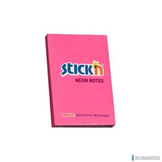 Bloczek STICKN 76x51mm ciemnoróżowy neon 100k 21161 STICKN