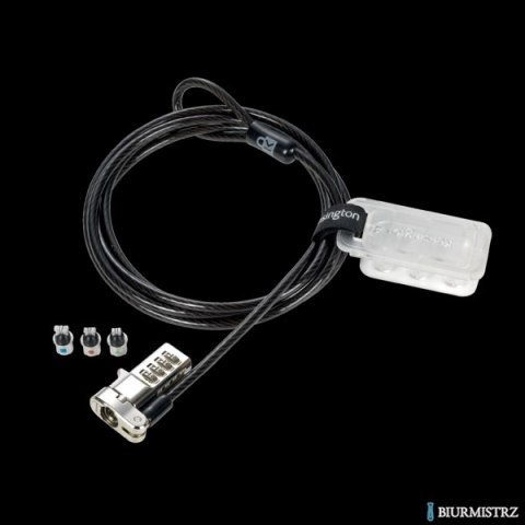 Blokada z zamkiem szyfrowym Kensington Universal 3 w 1 z opcją resetowania kodu K62316WW