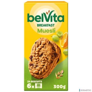 Ciasteczka zbożowe BELVITA z owocami MUSLI 300g