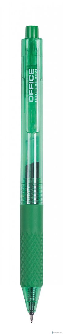 Długopis automatyczny żelowy OFFICE PRODUCTS gr. linii 0,25mm zielony 17025711-02