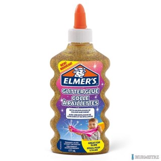 Elmers klej brokatowy, złoty, zmywalny i przyjazny dzieciom, 177ml, 2077251