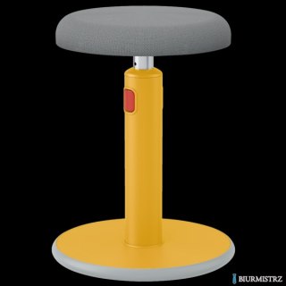 Ergonomiczny stołek Leitz Ergo Cosy, żółty 65180019