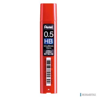 Grafity ołówkowe AIN Stein 0,5mm C275S-HB PENTEL