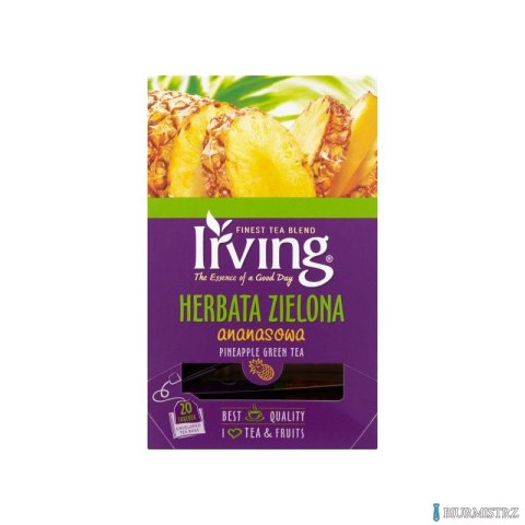 Herbata IRVING ananasowa 20 kopert 1,5g zielona