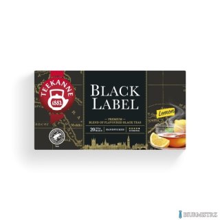 Herbata TEEKANNE Black Label cytryna 20 kopert czarna