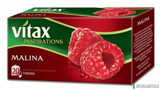 Herbata VITAX INSPIRATIONS Malina (20 saszetek) 40g zawieszka