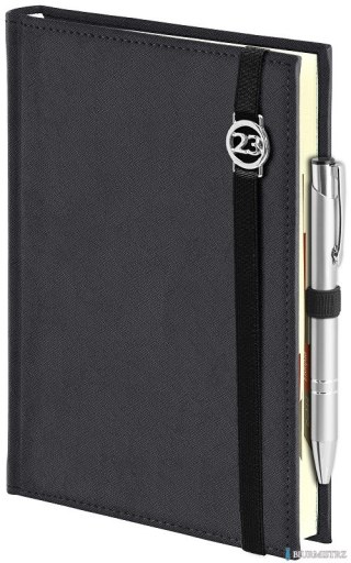 Kalendarz Cross z gumką i ażurową datówką B5 Tygodniowy 204 B5TRK czarny WOKÓŁ NAS