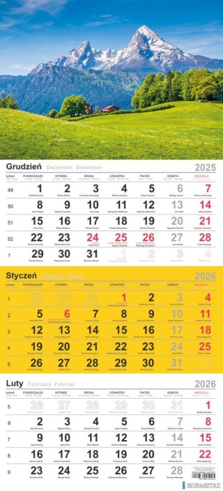Kalendarz trójdzielny (H) 2026 Michalczyk i Prokop T-106T-01