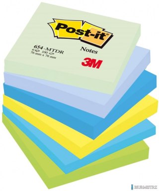 Karteczki_samoprzylepne Post-it_, Marzycielskie, 76x76mm, 6x100 karteczek (X)