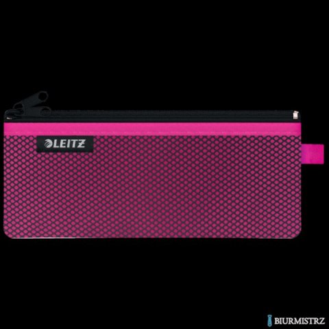 Koszulka z suwakiem z dwoma przegródkami Leitz WOW, rozmiar M, różowa 40120023
