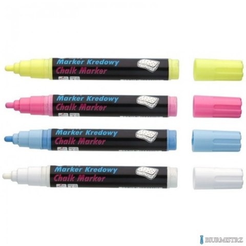 Marker kredowy, końcówka ścięta 15mm, 25g tuszu czarny TO-290 Toma