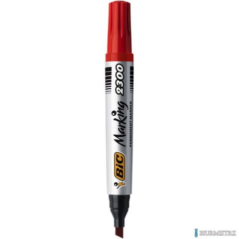 Marker permanentny BIC Fine czerwony, 1445 03