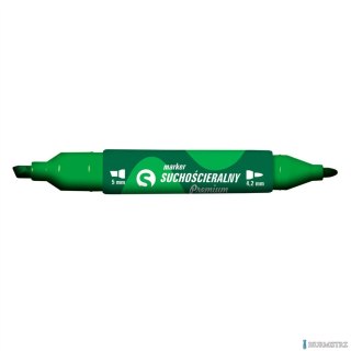 Marker suchościeralny dwustronny KM504-Z2 zielony 5mm/4.2mm TETIS