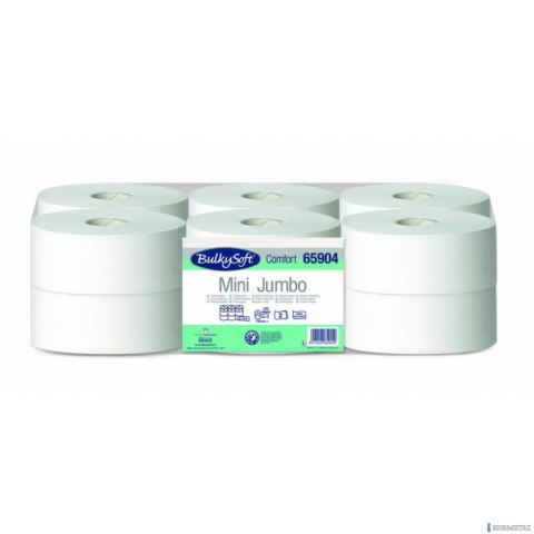 Papier toaletowy mini JUMBO (12 rolek) 120 m 65904 BULKYSOFT Comfort ekologiczny