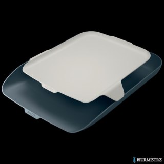 Półka na dokumenty z organizerem Leitz Cosy, szara 52590089