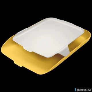 Półka na dokumenty z organizerem Leitz Cosy, żółta 52590019