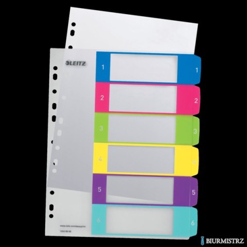 Przekładki plastikowe LEITZ WOW 1-6 12420000 do zadruku