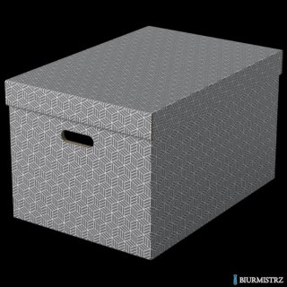 Pudełka domowe do przechowywania, rozmiar L, 3 sztuki, szare Esselte 628287