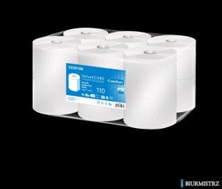 Ręczniki papierowe celuloza, 2 warstwy, biały, 110m - 478 listków VELVET PROFESSIONAL MAXI 5220106 op. 6szt.