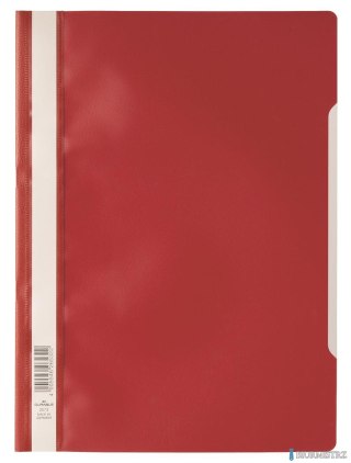 Skoroszyt A4 z przezroczystą okładką z PP Czerwony 257303 DURABLE (50)