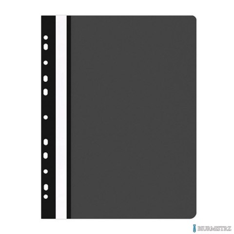 Skoroszyt , PP, A4, miękki, 100/170mikr., wpinany, czarny, typu OFFICE PRODUCTS 21104121-05