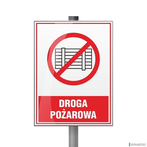 Tabliczka Droga pożarowa ZZ-32p/6670ZN (X)