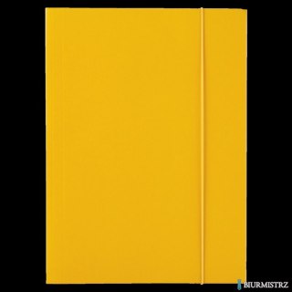 Teczka lakierowana z gumką A4 żółty ESSELTE 13438