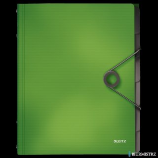 Teczka segregująca 6 przekładek jasnozielona PP LEITZ SOLID 45691050