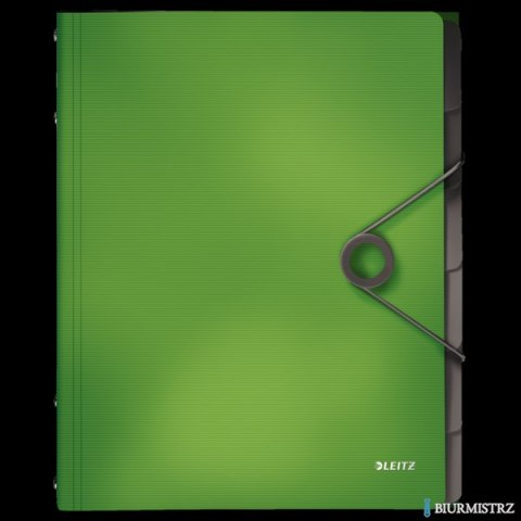 Teczka segregująca 6 przekładek jasnozielona PP LEITZ SOLID 45691050
