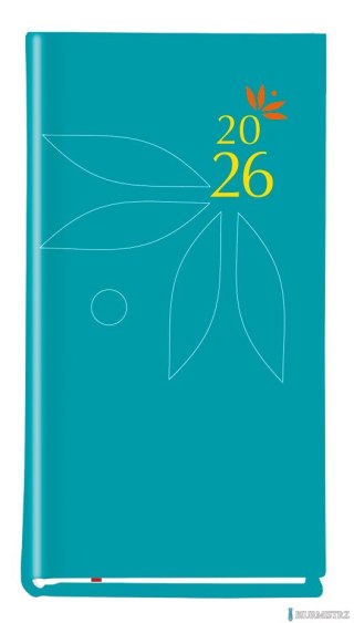 Terminarz Koliber 75x130mm 2026 - morski Michalczyk i Prokop T-320-05 KALENDARZ tydzień na 2 stronach