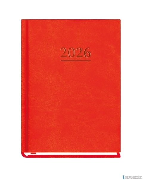 Terminarz OLA A6 2026 - czerwony Michalczyk i Prokop T-212V-C KALENDARZ tydzień na 2 stronach