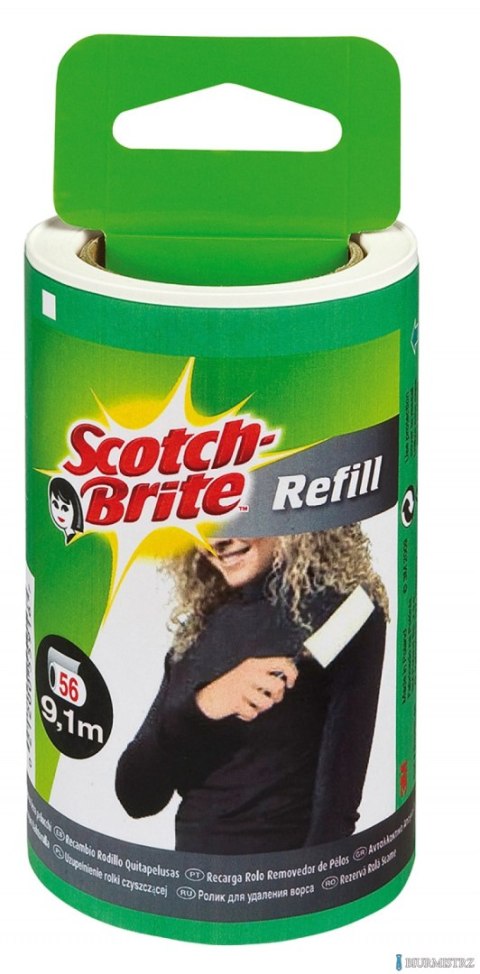 Wkład do rolki czyszczącej SCOTCH BRITE_ Silver, 56 listków