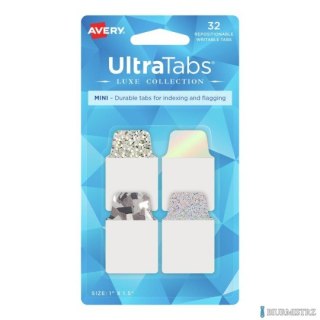 Zakładki indeksujące 25,4 x 38,1 mm brokatowe AVERY 74178