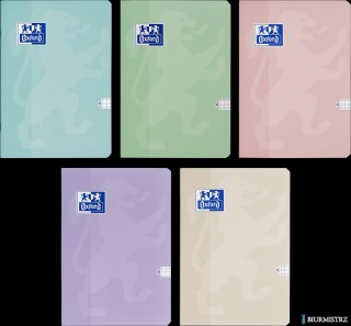 Zeszyt Oxford Touch Pastelowy A5 60 kartek 90 g kratka 5x5 mm 400175351