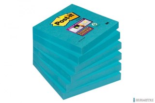 Bloczki 3M POST-IT 76x76mm niebieskie Super Sticky 6x90kartek 70005253284