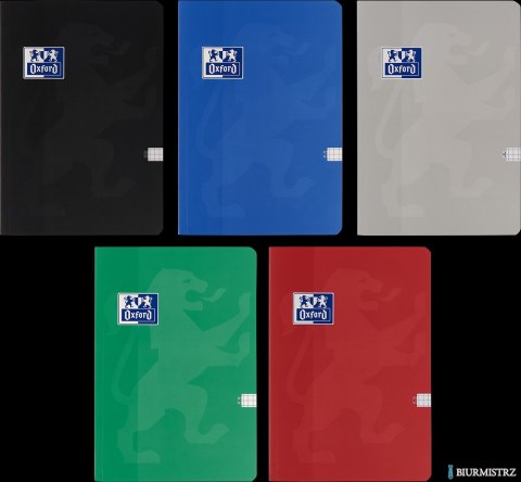 Brulion Oxford Esse szyty A5 96 kartek 90 g kratka 5x5 mm 400174967