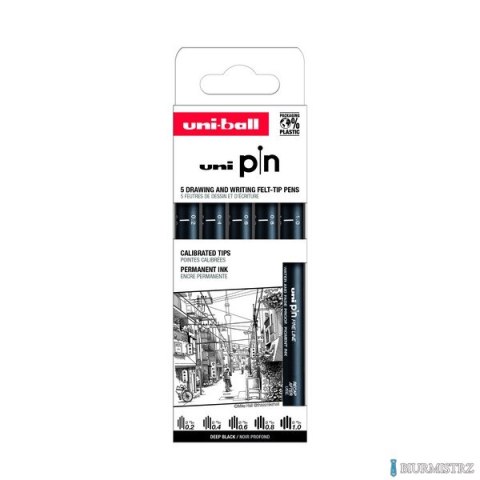 Cienkopis PIN 200, ZESTAW 5 SZT_0,2-1,0