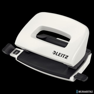 Dziurkacz mini LEITZ WOW metalowy perłowy biały 50601001