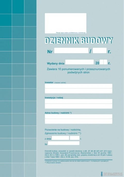 H-91-3 Rejestr mycia i dezynfekcji komory ładunkowej MICHALCZYK