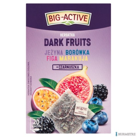 Herbata BIG-ACTIVE DARK FRUTIS 20 kopert/45g owocowo-ziołowa